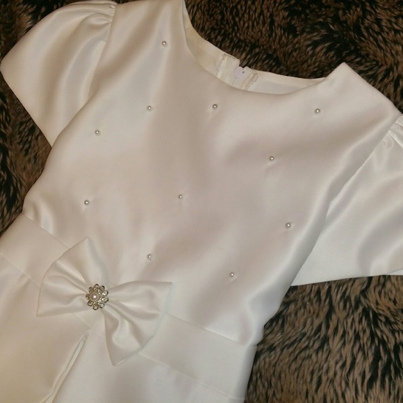 First Communion Satin Dress