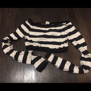 Two Black and white dance crops