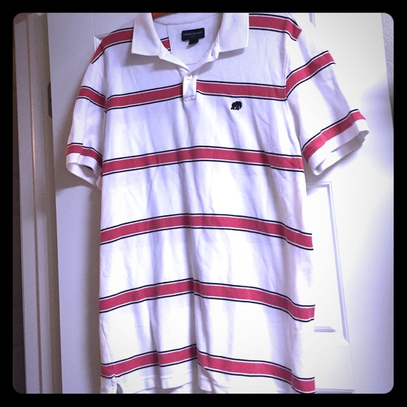 Banana Republic men's large striped polo Excellent