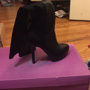 Over the knee heel boots!