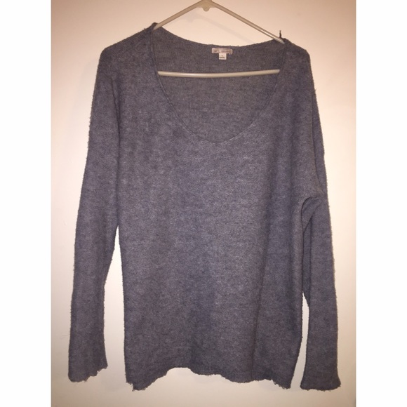 GAP Wide Neck Wool Sweater with Elbow Patches - Picture 1 of 3