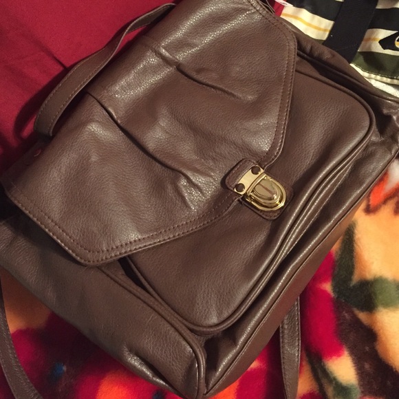 Brown cross body bag