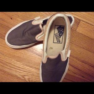 Rare slip on Vans, custom design. Brown and pink.