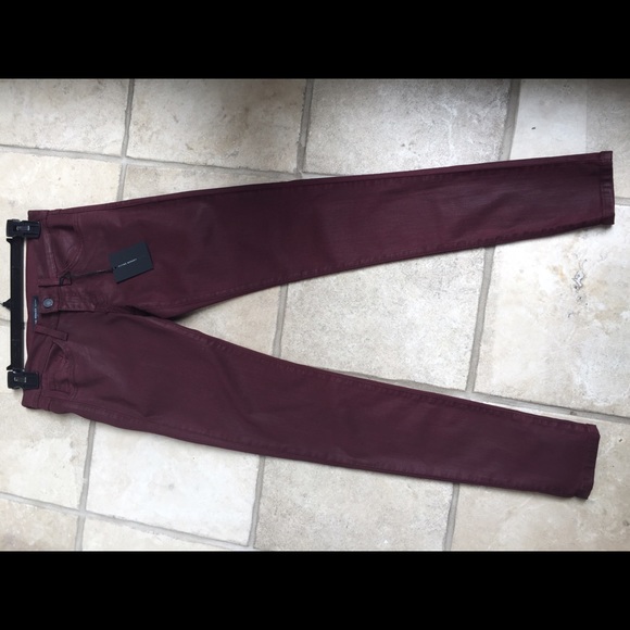 Flying monkey berry wax coated skinny jean