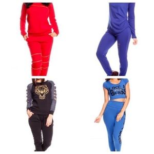 Brand new sweat suits and legging sets