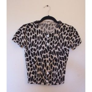 cheetah print sweater top *MOVING SALE*