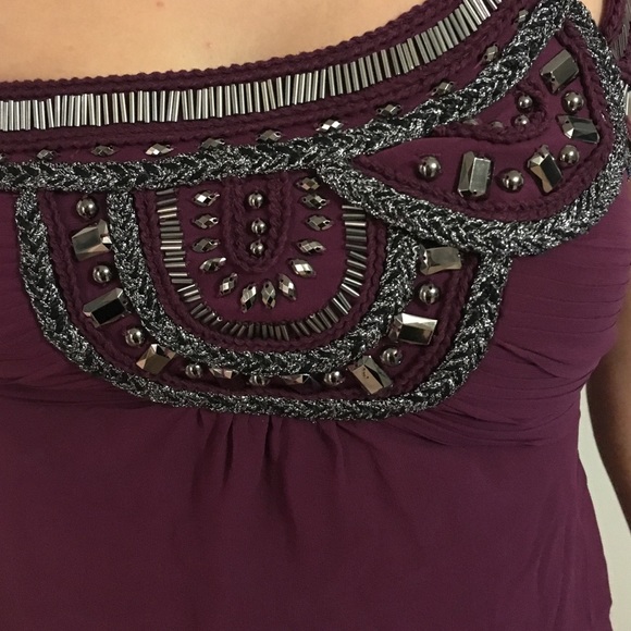 Bebe dress top- purple - Picture 2 of 3