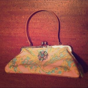 NWOT Glenda Gies handbag vintage fabric