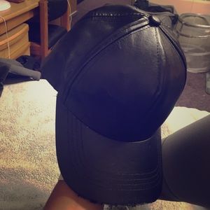 Black Leather Hat