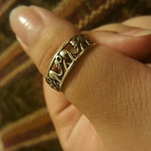 Sterling Silver Elephant Ring
