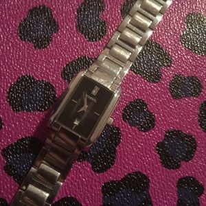 Silver Diamond Accent Fossil Woman's Watch