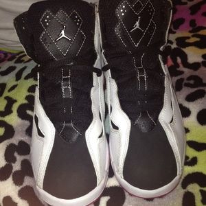 Pink white & black Jordan's