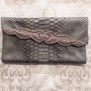 One-of-a-kind Vintage snake skin clutch