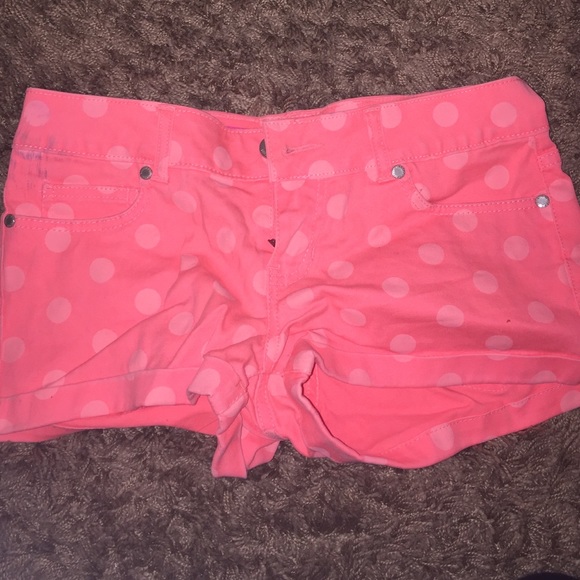 Rare Neon pink polka dot pants