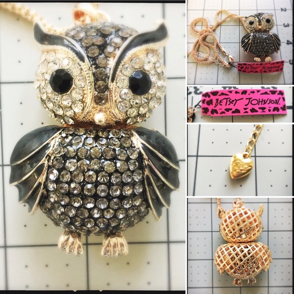 Betsey Johnson Owl Necklace NWT