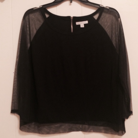 AE Dressy/Casual Black Top