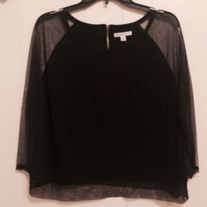 AE Dressy/Casual Black Top