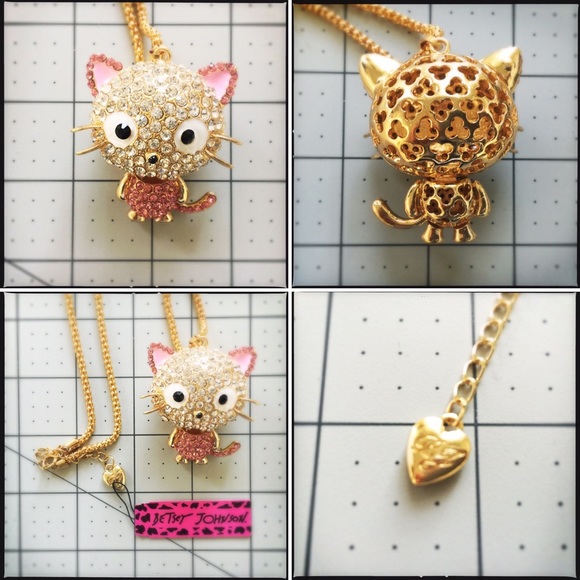 Betsey Johnson Cat Necklace. NWT