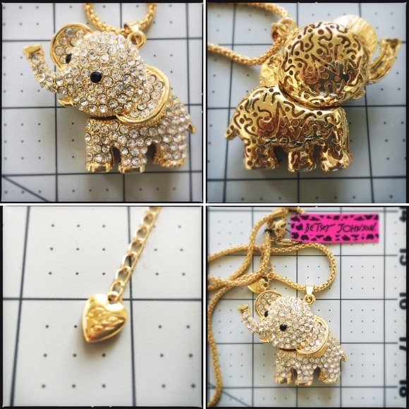 Betsey Johnson Elephant Necklace. NWT - Picture 1 of 1