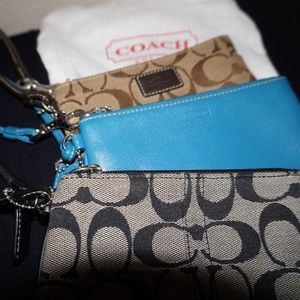 Coach Wristlet Pouch- individual or bundle of 3