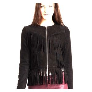 ✨Gryphon fringe suede jacket ✨