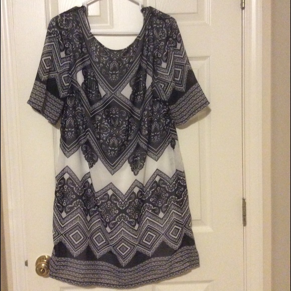 Bisou Bisou patterned sheath-style dress
