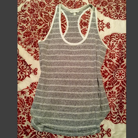 Victoria's Secret XL Gray/White Burnout Racerback - Picture 1 of 2