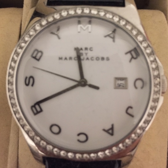 Marc by Marc Jacobs Black Patent Watch