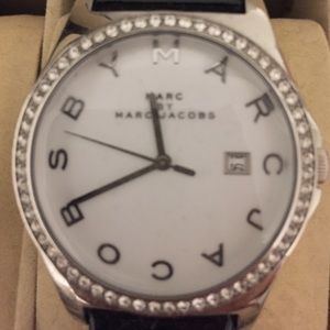 Marc by Marc Jacobs Black Patent Watch