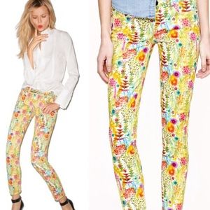 JCREW Liberty toothpick Jean in Tresco floral