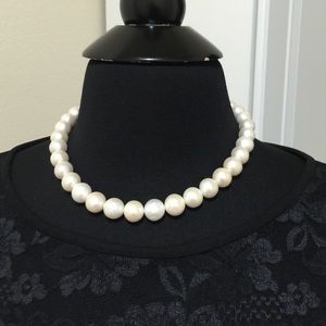 Huge cultured pearl necklace with clasp authentic