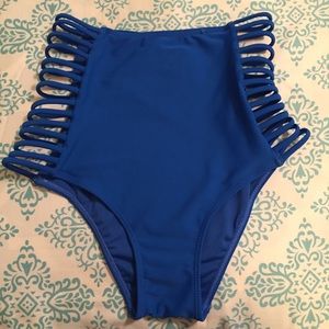 Blue High Waisted Bottoms