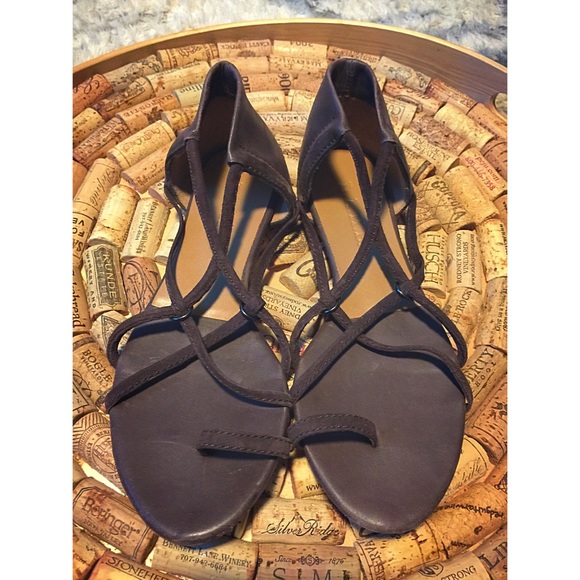 L.A.M.B brown leather gladiator sandals 6.5