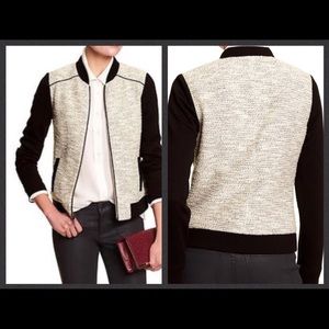 BananaRepublic Factory Knit Baseball Jacket, sz PS