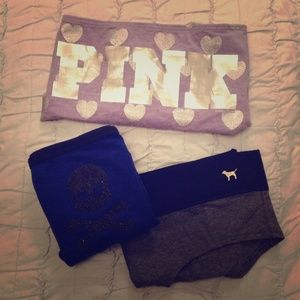 VS Pink Boyshorts 3 Piece Lot Victoria's Secret