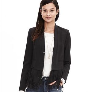 Banana Republic Fringe Blazer