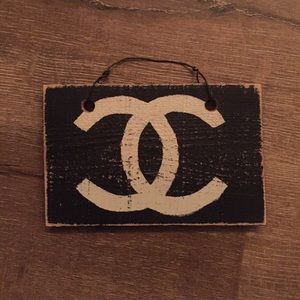 Brandy Melville CC Chanel Wooden Sign