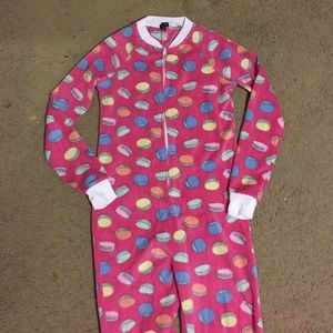 Onesie pink macaroons XS