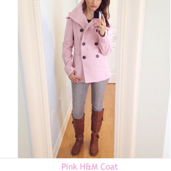 ❄️H&M double breasted jacket coat pea Coat❄️ - Picture 3 of 4