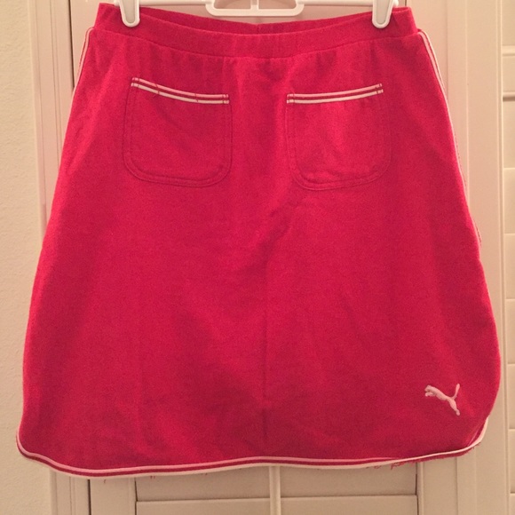 Red Puma skirt with built-in shorts
