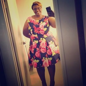 Eliza J Floral Multicolor Dress Size 20W