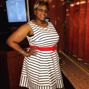 Eliza J Nautical Dress Plus Size 20W