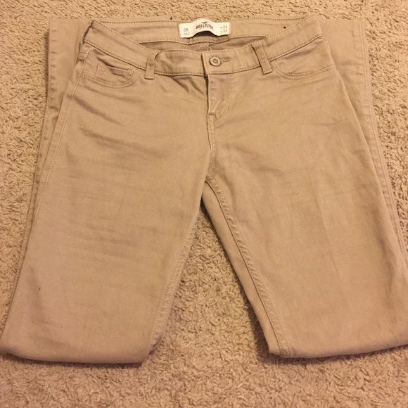 Hollister boot cut khaki pants