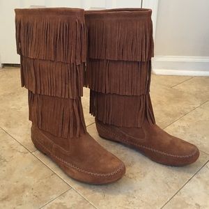 Lauren Conrad Fringe Boots