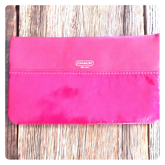 Hot Pink Coach Clutch!