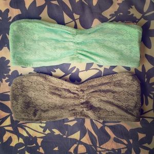 BRAND NEW! Set of 2 Lace Bandeaus