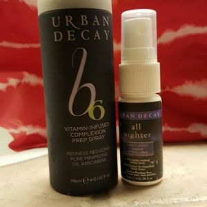 Urban decay prep spray and setting spray