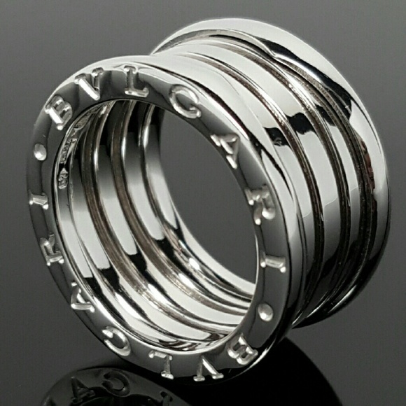 Bvlgari 18k White Gold B Zero 1 4Band Bulgari Ring - Picture 1 of 4