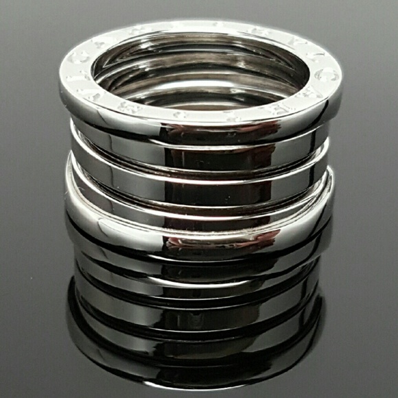 Bvlgari 18k White Gold B Zero 1 4Band Bulgari Ring - Picture 2 of 4