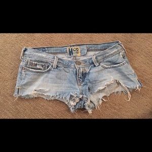 Destroyed Vintage Hollister Denim Short Shorts